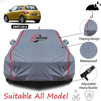 GARREGE Car Cover For Maruti Suzuki Swift AMT VDI (With Mirror Pockets)