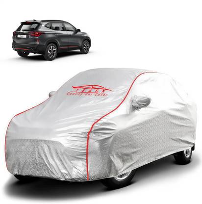 TEASN Car Cover For Kia SELTOS, Seltos HTX CVT 1.5, Seltos HTX 1.5 Diesel, Seltos GTX Plus DCT Petrol, Seltos HTX Plus AT 1.5 Diesel, Seltos HTK Plus 1.5, Seltos GTX Plus AT 1.4, Seltos GTX Plus AT 1.5 Diesel (With Mirror Pockets)