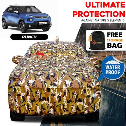 AUTOMOZEXO Car Cover For Tata Punch (With Mirror Pockets)