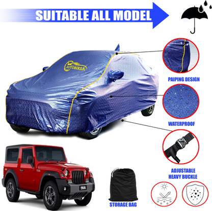 AUTOBIRSA Car Cover For Mahindra Thar (With Mirror Pockets)