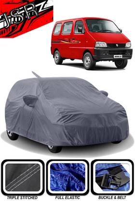 J S R Car Cover For Maruti Suzuki Eeco Flexi Green (With Mirror Pockets)
