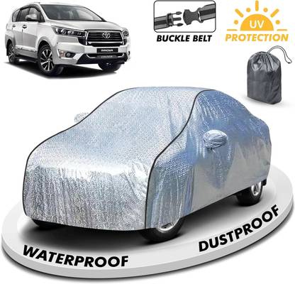 FABTEC Car Cover For Toyota Innova Crysta (With Mirror Pockets)