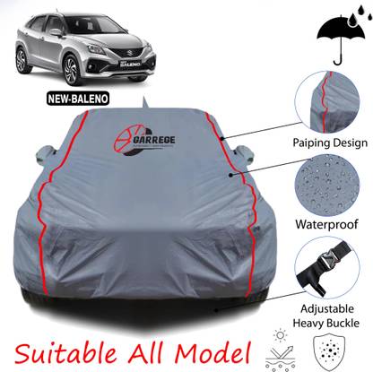 GARREGE Car Cover For Maruti Suzuki Baleno (With Mirror Pockets)