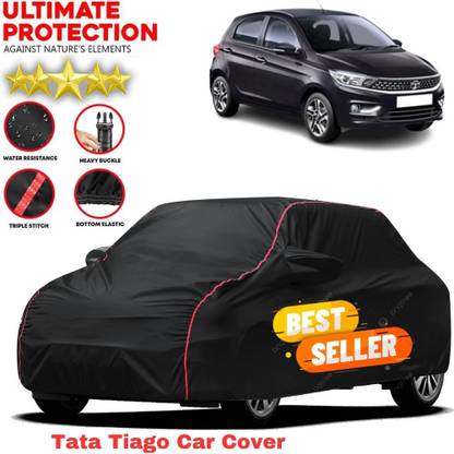 AYSHU Car Cover For Tata Tiago, Tiago 1.05 Revotorq XB, Tiago 1.05 Revotorq XE Option, Tiago EV, Universal For Car (With Mirror Pockets)
