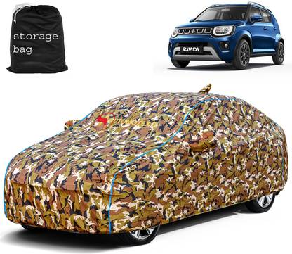 AUTOMOZEXO Car Cover For Maruti Ignis (With Mirror Pockets)