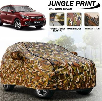 Aanvi Auto Car Cover For Toyota Glanza (With Mirror Pockets)