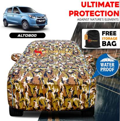 AUTOMOZEXO Car Cover For Maruti Alto 800 (With Mirror Pockets)