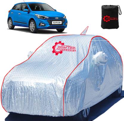 STARTEN Car Cover For Hyundai Elite i20 Magna 1.2, Elite i20 Magna 1.4 CRDi, Elite i20 Magna Plus Petrol (With Mirror Pockets)