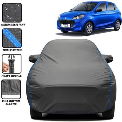 Delphinium Car Cover For Maruti Suzuki Alto K10, Alto K10 0.8L 12C, Alto K10 LX, Universal For Car (With Mirror Pockets)