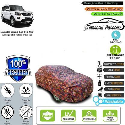 Tamanchi Autocare Car Cover For Mahindra Scorpio 1.99 S10 4WD