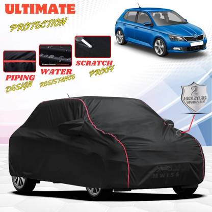 Mwiss Car Cover For Skoda Fabia Scout, Universal For Car (With Mirror Pockets)