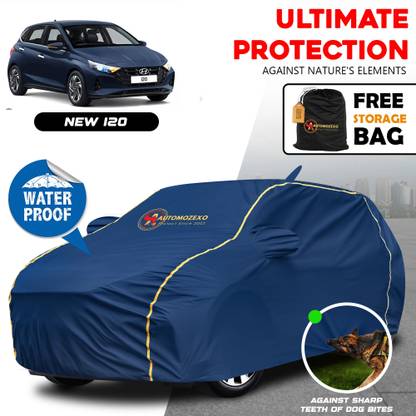 AUTOMOZEXO Car Cover For Hyundai i20, i20 Asta(O) with sunroof, i20 Nsplit, i20 Sportz CRDI (With Mirror Pockets)