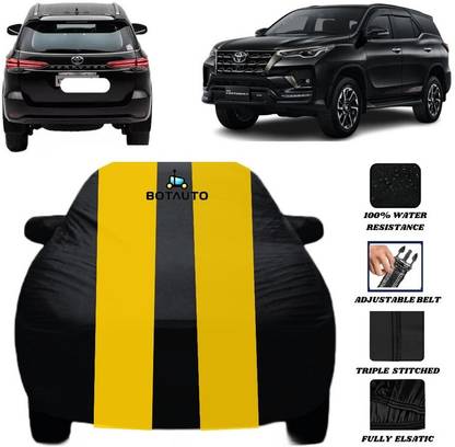 BOTAUTO Car Cover For Toyota Fortuner, Fortuner 4x2 AT, Universal For Car (With Mirror Pockets)
