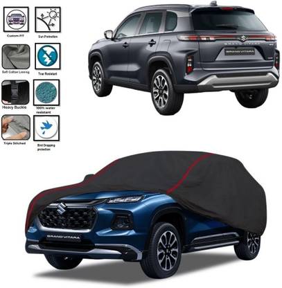 Delphinium Car Cover For Maruti Suzuki Grand Vitara, Grand Vitara LDi, Grand Vitara LDi Option, Universal For Car (With Mirror Pockets)
