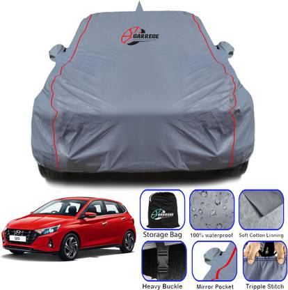 GARREGE Car Cover For Hyundai i20 (With Mirror Pockets)