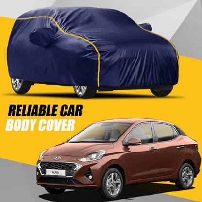 AUCTIMO Car Cover For Hyundai Aura (With Mirror Pockets)
