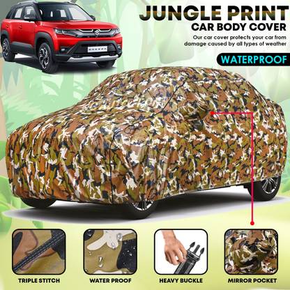 TAXZONE Car Cover For Maruti, Maruti Suzuki Brezza, Vitara Brezza, Vitara Brezza Facelift, Vitara Brezza LDi, Vitara Brezza VDi (With Mirror Pockets)