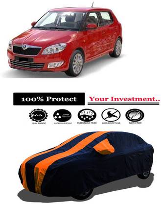 Amexride Car Cover For Skoda Fabia Elegance 1.2 MPI (With Mirror Pockets)