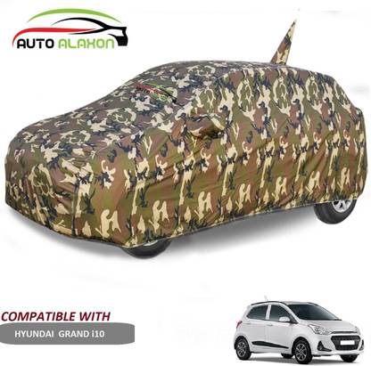 AUTO ALAXON Car Cover For Hyundai Grand i10 (With Mirror Pockets)