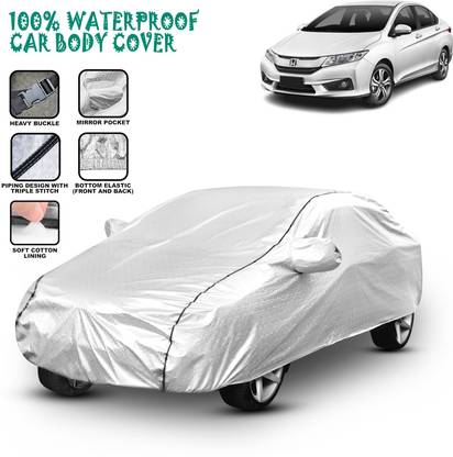 HILLSTAR Car Cover For Honda City i-Vtec, City i VTEC CVT SV, City i VTEC CVT VX, City i VTEC E, City i VTEC S, City i VTEC SV, City i VTEC V, City i VTEC VX, City i VTEC VX (With Mirror Pockets)