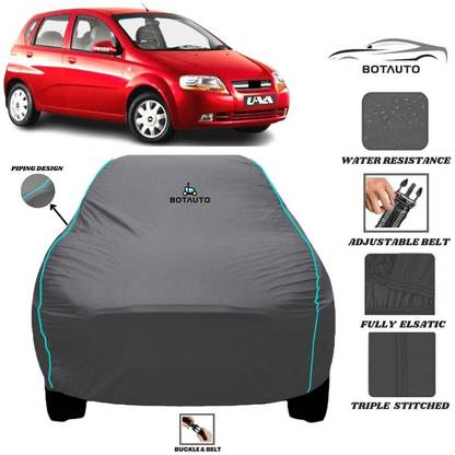 BOTAUTO Car Cover For Chevrolet Aveo Uva (With Mirror Pockets)