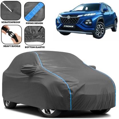 Delphinium Car Cover For Maruti Suzuki Fronx (With Mirror Pockets)