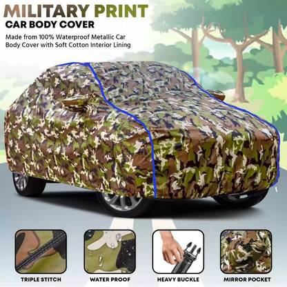 Amikan Car Cover For Renault Triber, Triber RXE, Triber RXE Petrol, Triber RXZ, Universal For Car (With Mirror Pockets)