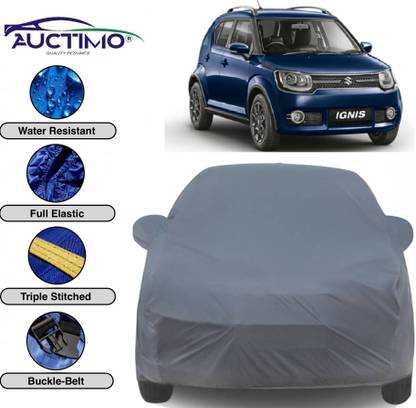 AUCTIMO Car Cover For Maruti Suzuki Ignis (With Mirror Pockets)