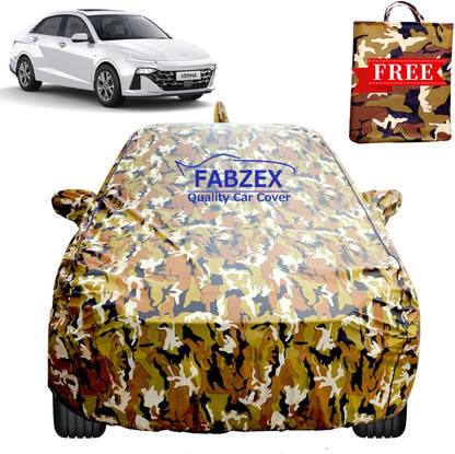 FABZEX Car Cover For Hyundai Verna (With Mirror Pockets)