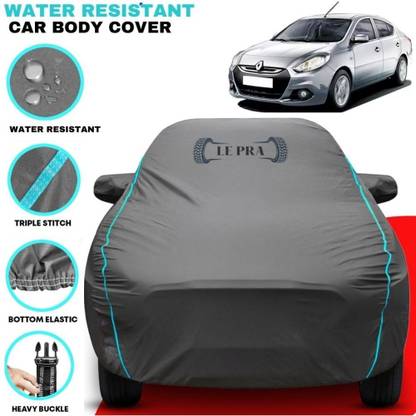 LE PRA Car Cover For Renault Scala, Scala 1.5L, Scala AT, Scala Diesel RxL, Scala Diesel RxZ, Scala RXE, Scala RxL (With Mirror Pockets)