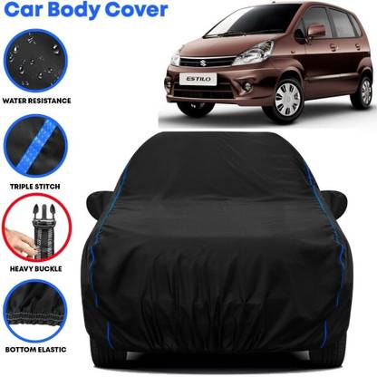 Grizzly Car Cover For Maruti Suzuki Zen Estillo LX, Zen Estillo LXI, Zen Estillo LXI GREEN CNG, Zen Estillo Sportz (With Mirror Pockets)