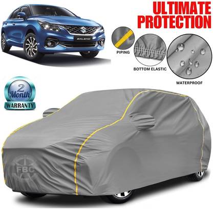 FBC Car Cover For Maruti Suzuki Baleno, Baleno 1.2 Alpha, Baleno 1.6i, Universal For Car (With Mirror Pockets)