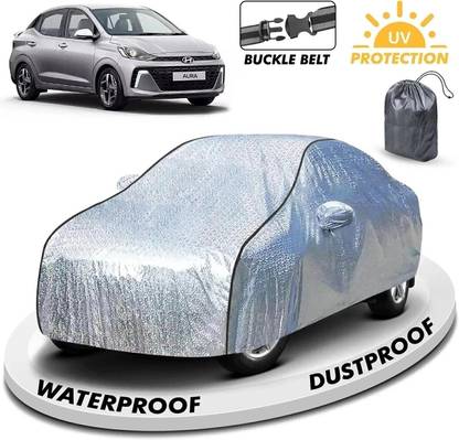 CARZEX Car Cover For Hyundai Aura, Aura E Petrol, Aura S CNG, Aura S Diesel, Aura SX Plus AMT Diesel, Aura SX Petrol (With Mirror Pockets)