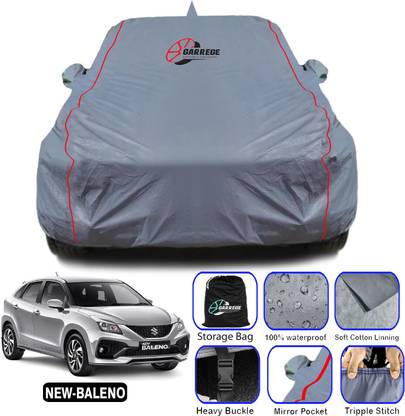 GARREGE Car Cover For Maruti Baleno, Baleno Delta Diesel, Baleno 1.3 Alpha, Baleno 1.3 Sigma (With Mirror Pockets)