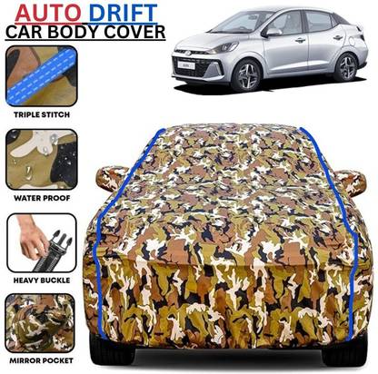 BOTAUTO Car Cover For Hyundai Aura, Universal For Car (With Mirror Pockets)