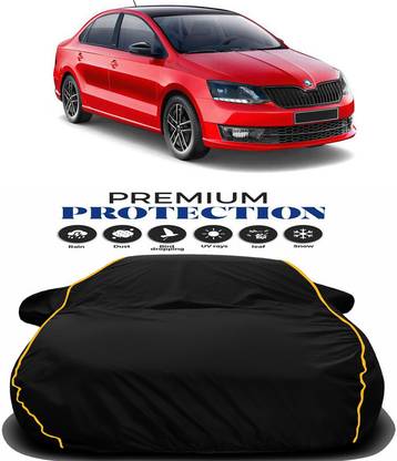 AUTOGARH Car Cover For Skoda New Rapid (With Mirror Pockets)