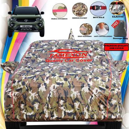 FAMEXON Car Cover For Tata Nexon (With Mirror Pockets)