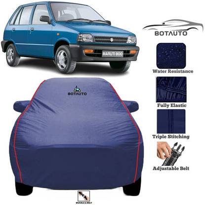 BOTAUTO Car Cover For Maruti Suzuki 800, Universal For Car (With Mirror Pockets)
