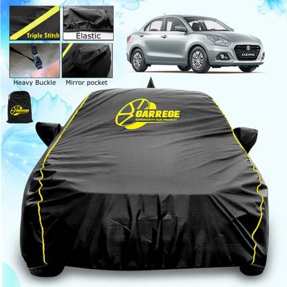 GARREGE Car Cover For Maruti Suzuki Dzire (With Mirror Pockets)