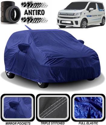 ANTIRO Car Cover For Maruti Suzuki WagonR Electric Vehicle (With Mirror Pockets)