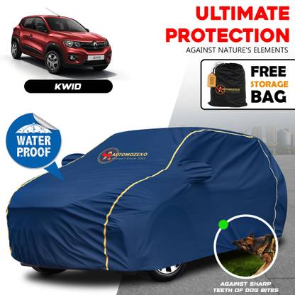 AUTOMOZEXO Car Cover For Renault Kwid, Kwid AMT, Kwid STD Petrol, Kwid Climber 1.0 AMT Opt Petrol, Kwid Climber 1.0 AMT (With Mirror Pockets)