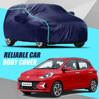 AXLOZ Car Cover For Hyundai Grand i10 Nios (With Mirror Pockets)