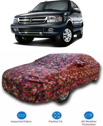 AutoTiger Car Cover For Tata Safari Dicor (With Mirror Pockets)