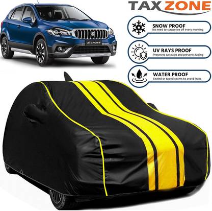 TAXZONE Car Cover For Maruti, Maruti Suzuki S-Cross, S-Cross Premia, S-Cross DDiS 320 Zeta, S-Cross DDiS 200 Zeta (With Mirror Pockets)