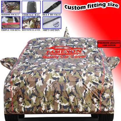 FAMEXON Car Cover For Honda WR-V, WRV Edge Edition i-VTEC S Petrol, WRV Exclusive Diesel (With Mirror Pockets)