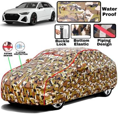 CAROXON Car Cover For Audi RS6, RS6 Avant 4.0 TFSI, Universal For Car (With Mirror Pockets)