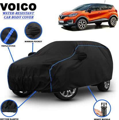 VOICO Car Cover For Renault Captur, Captur 1.5 Diesel Platine, Captur 1.5 Diesel Platine Mono, Captur 1.5 Diesel RXE, Captur 1.5 Diesel RXE Diesel, Captur 1.5 Diesel RXL, Captur 1.5 Diesel RXT, Captur 1.5 Diesel RXT Mono, Captur 1.5 Petrol RXE, Captur 1.5 Petrol RXE Petrol, Captur 1.5 Petrol RXL, Captur 1.5 Petrol RXT, Captur 1.5 Petrol RXT Mono, Captur Platine Diesel Dual Tone, Captur Platine Dual Tone Diesel, Captur Platine Dual Tone Petrol, Captur Platine Petrol Dual Tone, Captur RXE Diesel, Captur RXE Petrol (With Mirror Pockets)