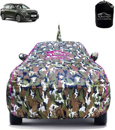 G G K RANTAL Car Cover For Kia SELTOS (With Mirror Pockets)