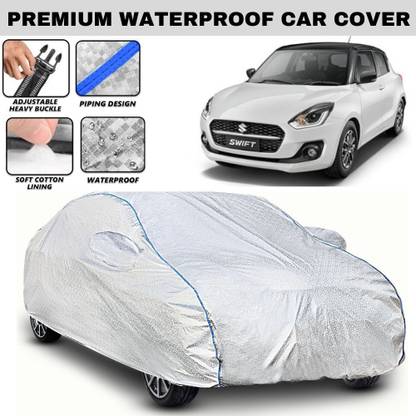 BOTAUTO Car Cover For Maruti Suzuki Swift, Swift AMT VXI, Swift AMT ZXI (With Mirror Pockets)