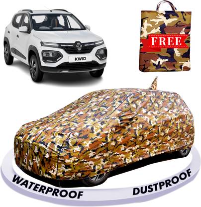 FABZEX Car Cover For Renault Kwid, Kwid 1.0 RXT AMT Opt Petrol, Kwid 1.0 RXT AMT Petrol, Kwid 1.0 RXT Petrol, Kwid IRON MAN 1.0 AMT, Kwid AMT (With Mirror Pockets)